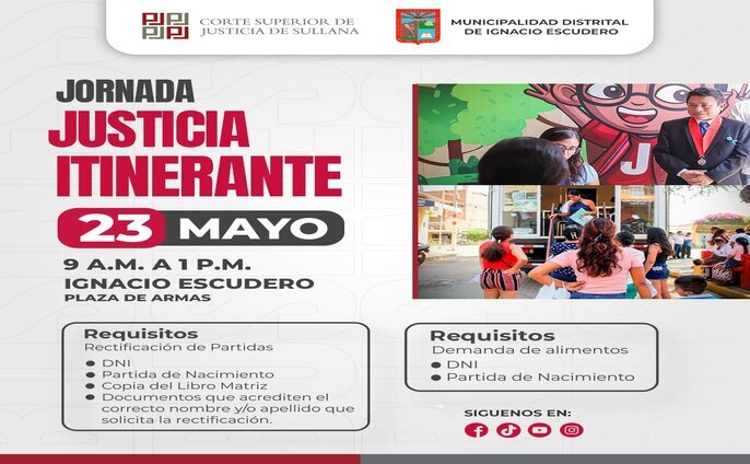 Jornada de justicia itinerante