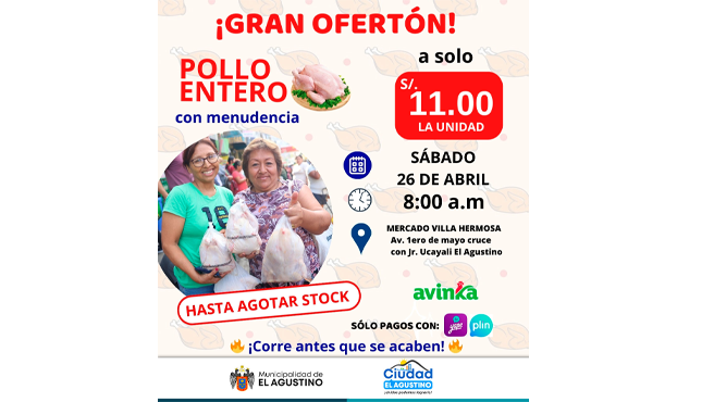 ¡Gran Ofertón de Pollo!
