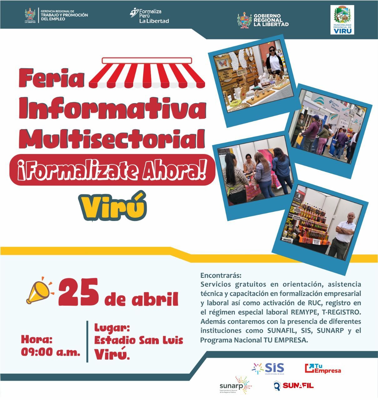 Feria Informativa Multisectorial Formalízate Ahora - Virú