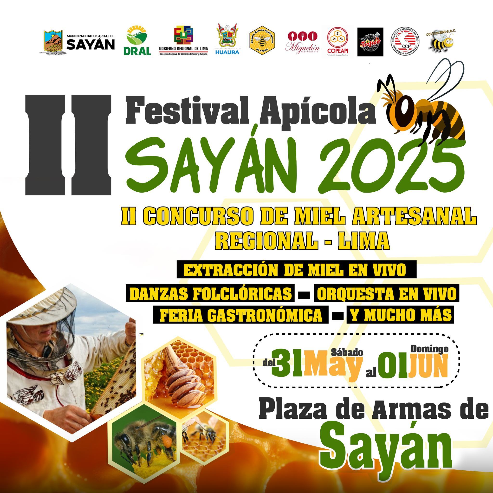 #Sayán SERÁ SEDE DEL II FESTIVAL APÍCOLA Y CONCURSO REGIONAL DE MIEL 2025
