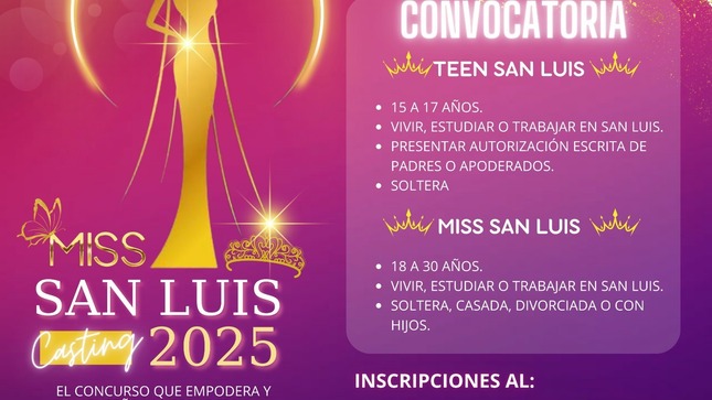 EL CONCURSO QUE EMPODERA Y ENSEÑA LA VERDADERA  BELLEZA DE LA MUJER SANLUISINA