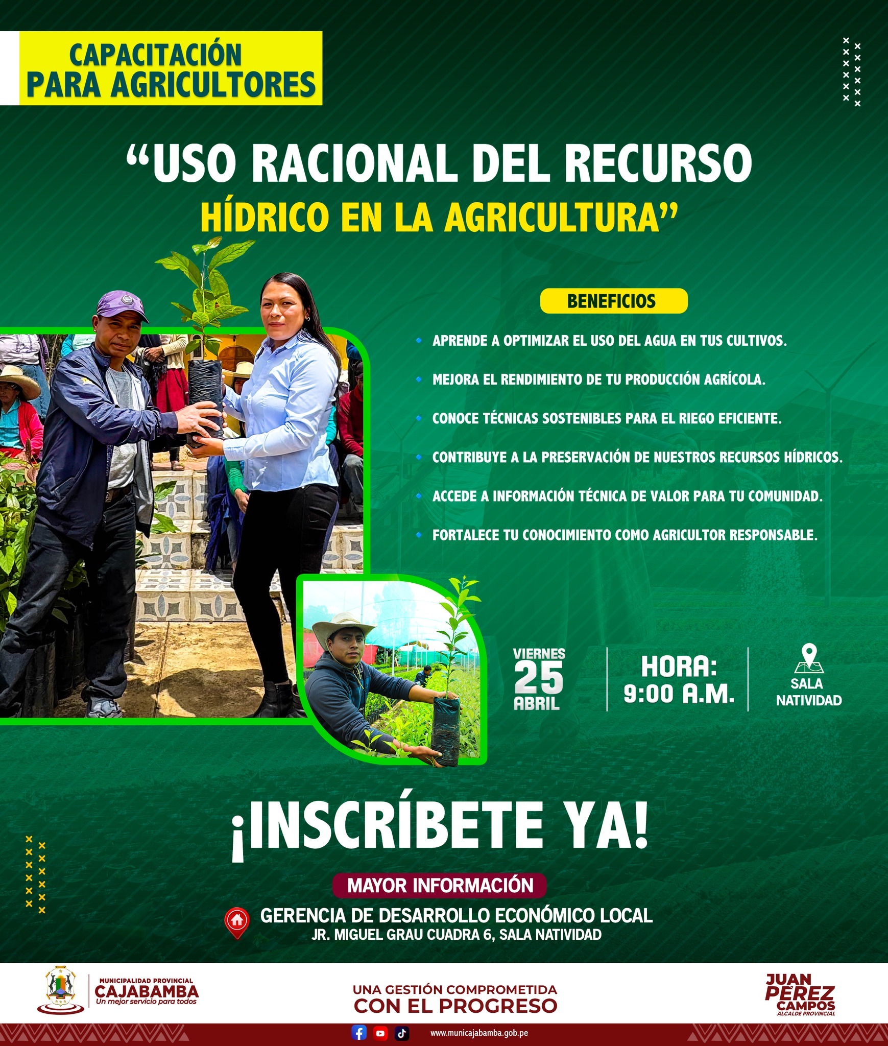 Atención agricultores de Cajabamba