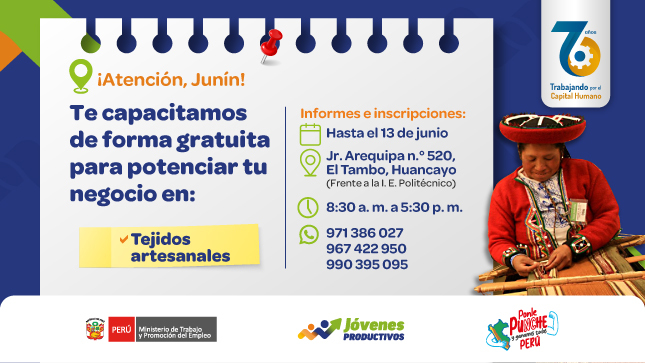 Te capacitamos para que fortalezcas tu propio empleo
