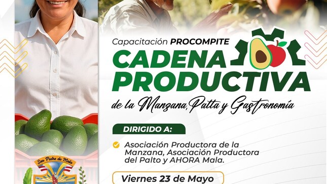 Capacitación PROCOMPITE: Cadena Productiva de la Manzana, Palta y Gastronomía