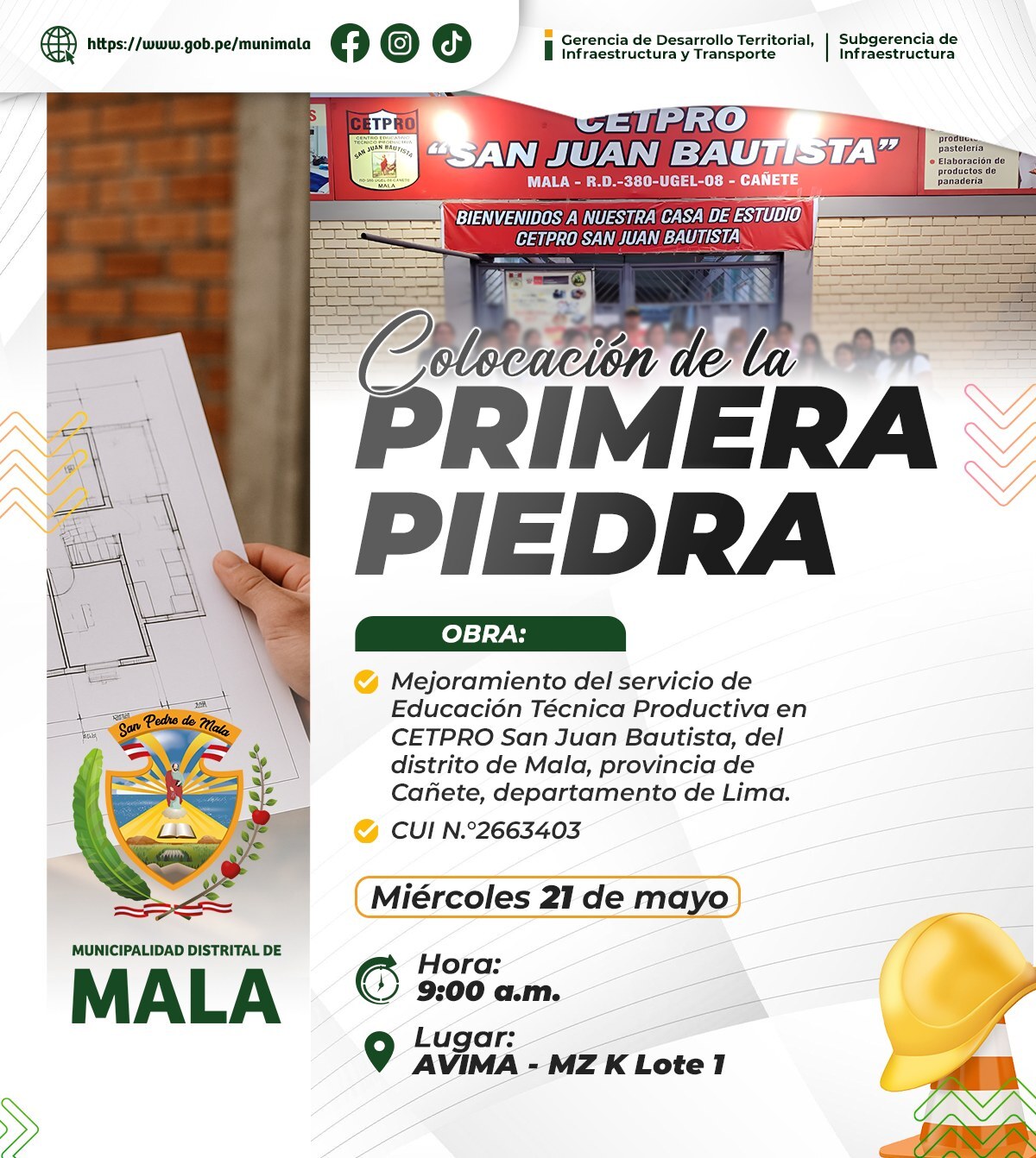Ceremonia de Colocación de Primera Piedra
