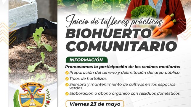 Inicio de los Talleres Prácticos de la Implementación del Biohuerto Comunitario