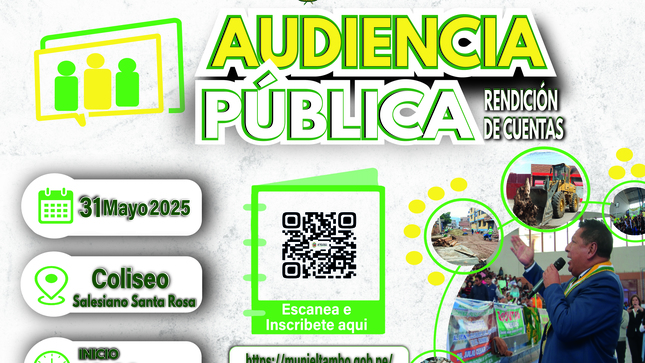 I Audiencia Pública de Rendición de Cuentas 2025
