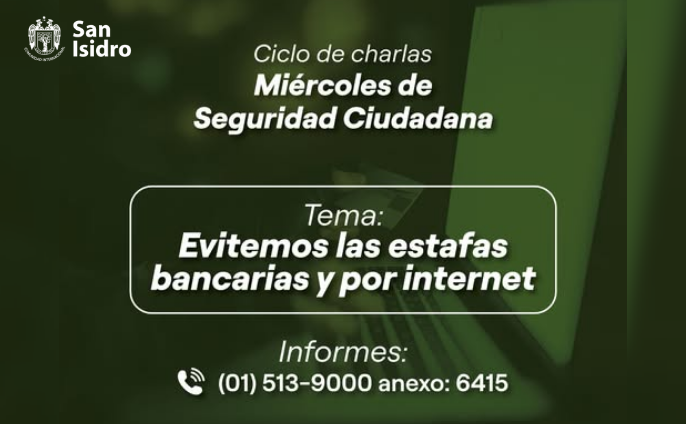 Charla: Evitemos las estafas bancarias y por internet
