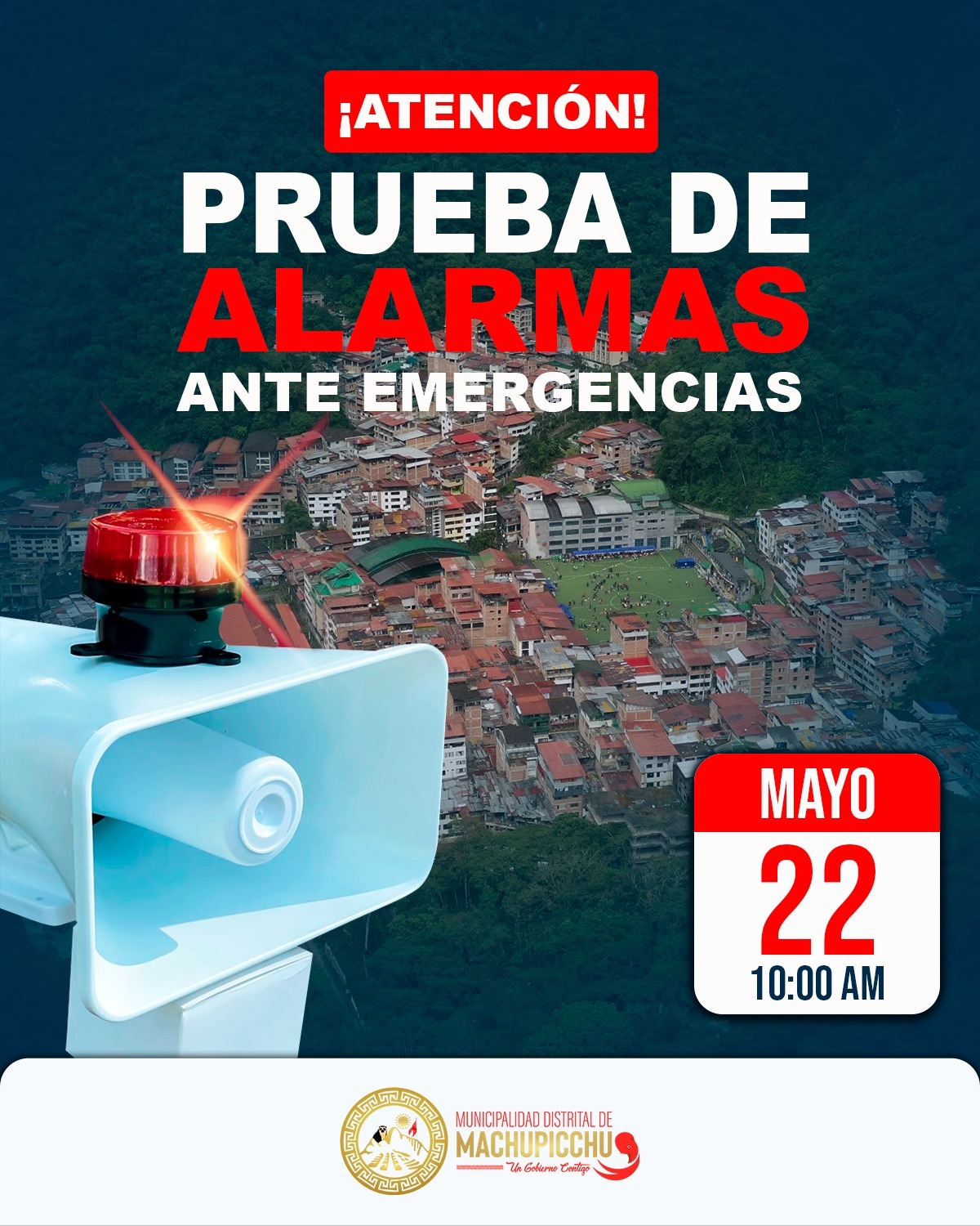 Prueba de Alarmas y Sirena