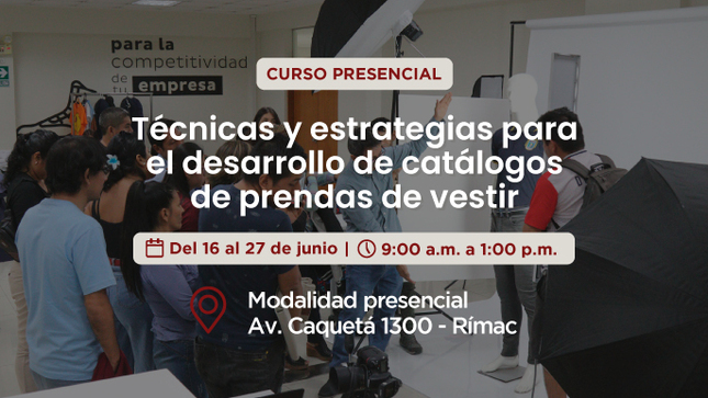 Técnicas y estrategias para el desarrollo de catálogos de prendas de vestir