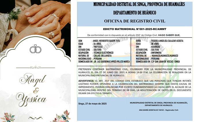 Edicto Matrimonial