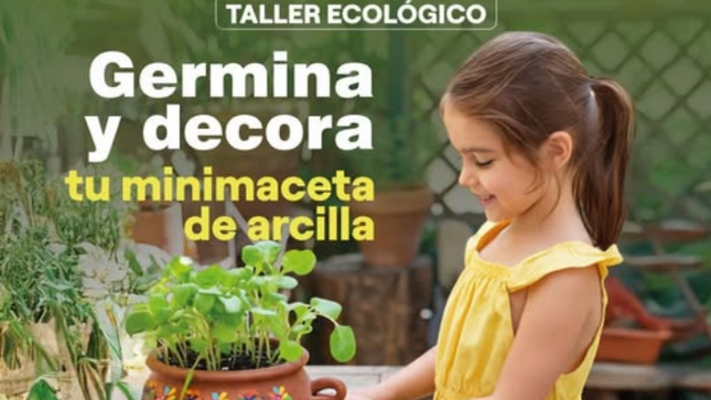 Taller para niños: “Germina y decora tu minimaceta de arcilla”
