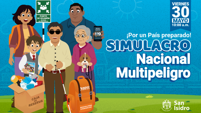 Simulacro Nacional Multipeligro - "Por un país preparado" | Mayo 30 - 10 a.m.