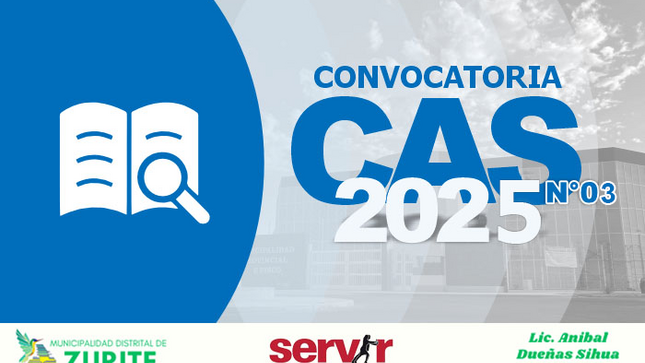 Contratación Administrativa de Servicios CAS por Necesidad Transitoria 2025-III