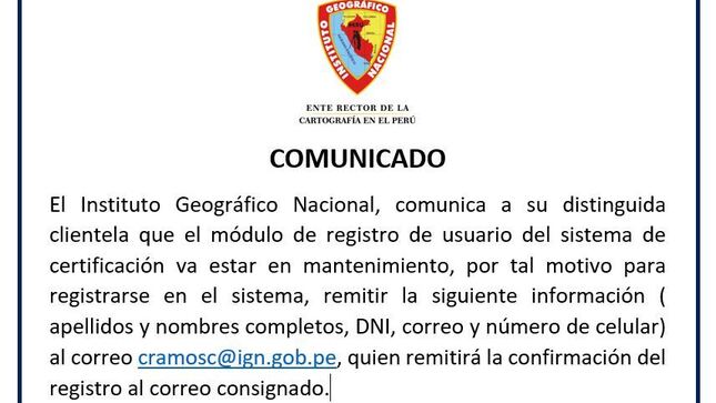 Comunicado