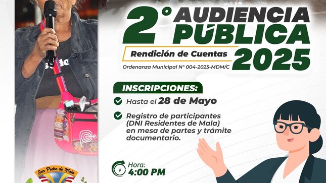 2° Audiencia Pública de Rendición de Cuentas 2025