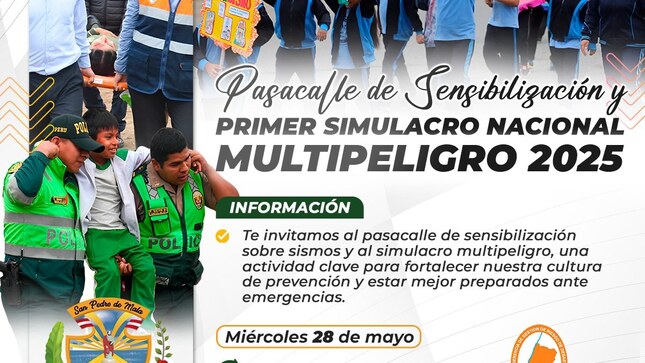 Gran Pasacalle de Sensibilización y Primer Simulacro Nacional Multipeligro