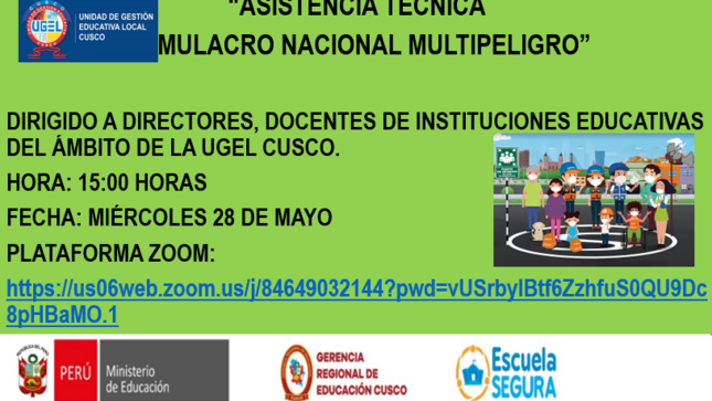 Asistencia Técnica Virtual - "I Simulacro Nacional Multipeligro 2025"