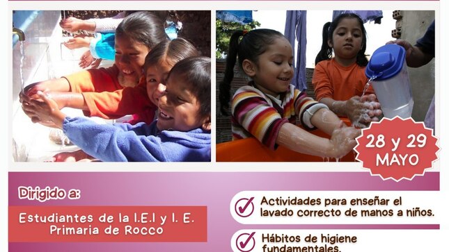 La Municipalidad Distrital de Huanoquite, a través de la Oficina de Área Técnica Municipal viene realizando campaña de sensibilización. Por ello, este miércoles 28 y jueves 29 de mayo, nuestros niños y niñas del nivel inicial y primaria vivirán dos jornadas llenas de aprendizaje, diversión y conciencia sobre la importancia del agua y del lavado de manos.