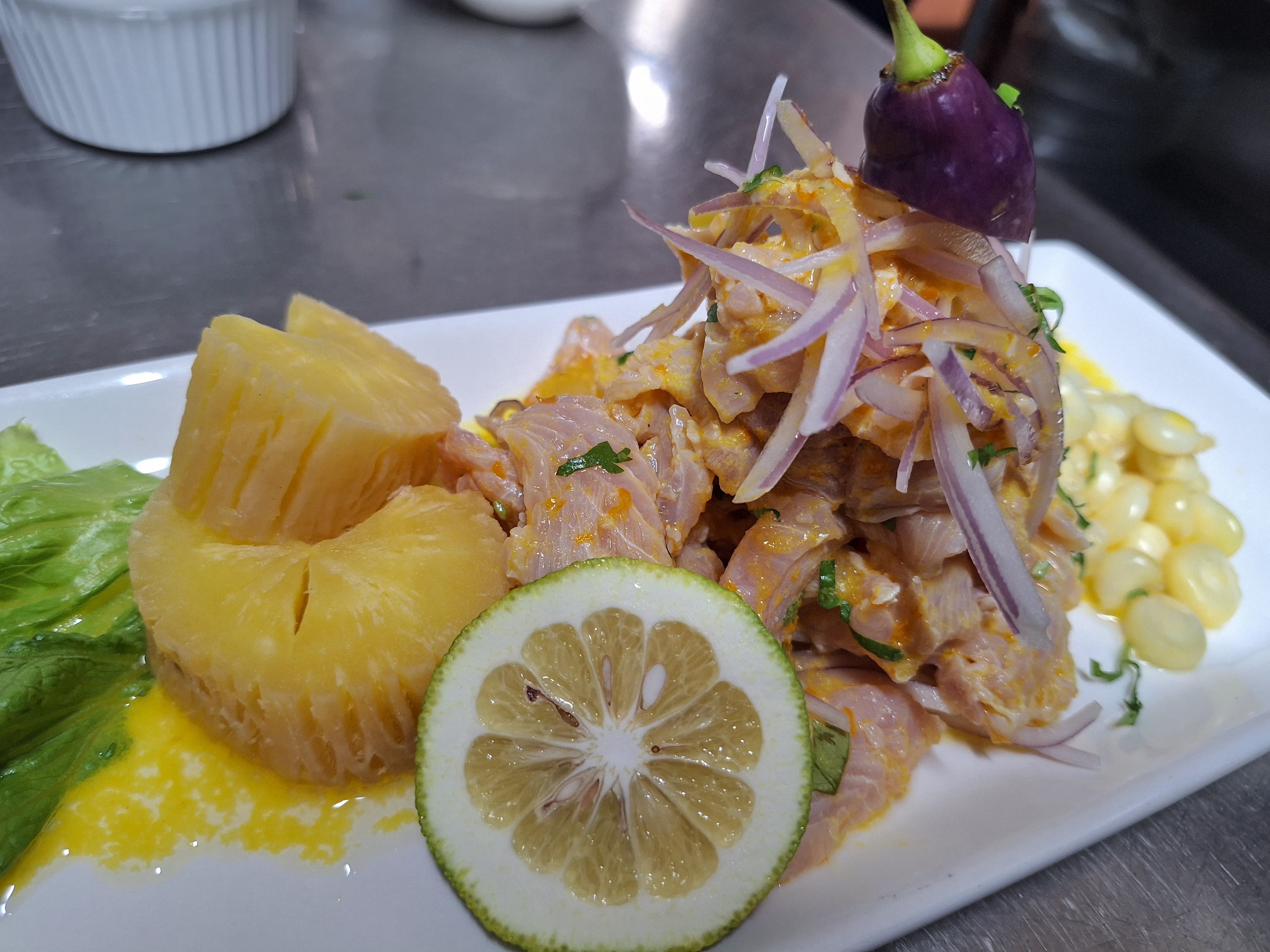 CEVICHE CON NARANJA AGRIA