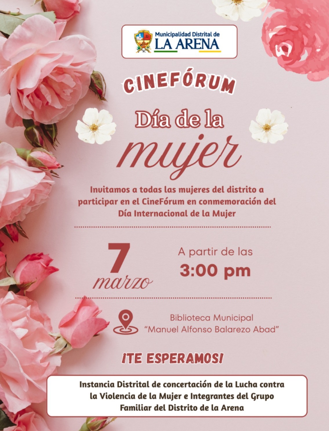 Cine Fórum por el DÍA INTERNACIONAL DE LA MUJER