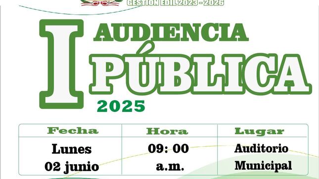 Invitación a Audiencia Publica