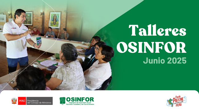 Talleres y cursos de capacitación del OSINFOR - Junio 2025