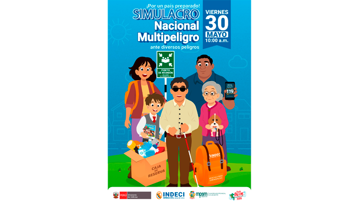 Participa en el Simulacro Nacional Multipeligro 2025.