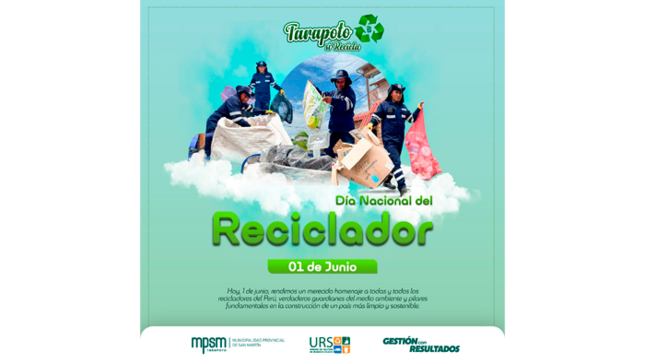 Feliz Día Nacional del Reciclador.