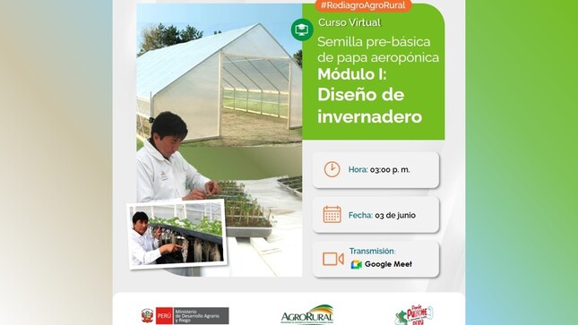 Prod. de semilla pre - básica de papas (sist aeropónicos) Módulo I DISEÑO DE INVERNADERO