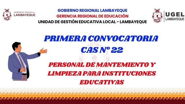 PERSONAL DE LIMPIEZA PARA IIEE