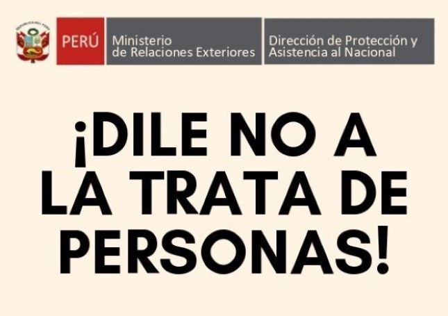 No a la trata de personas