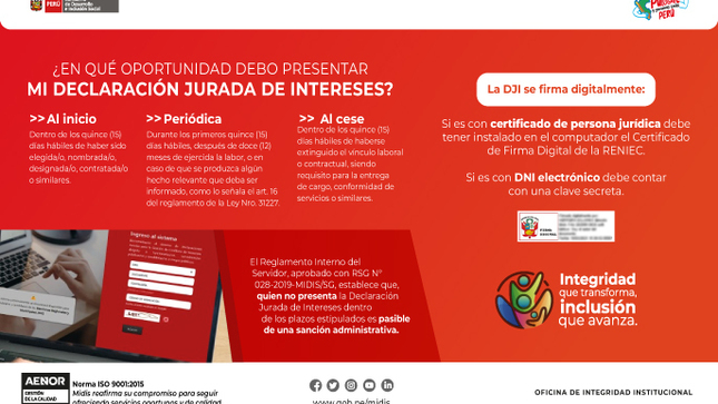 ¿En qué oportunidad debo presentar mi declaración jurada de intereses?