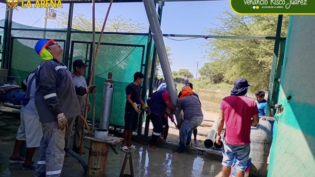 TRABAJOS DE MANTENIMIENTO de Pozos ya se Ejecutan en el C.P. Casagrande