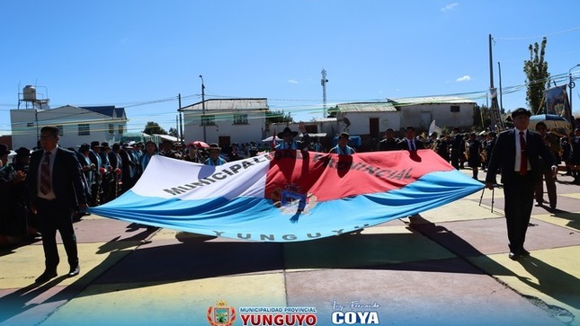 ALCALDE DE YUNGUYO PARTICIPÓ EN EL 42° ANIVERSARIO DEL DISTRITO DE ANAPIA
