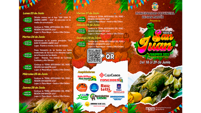 Presentación de la Programación por la Fiesta de San Juan 2025 en Tarapoto.
