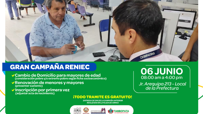 flayer de Campaña de DNI
