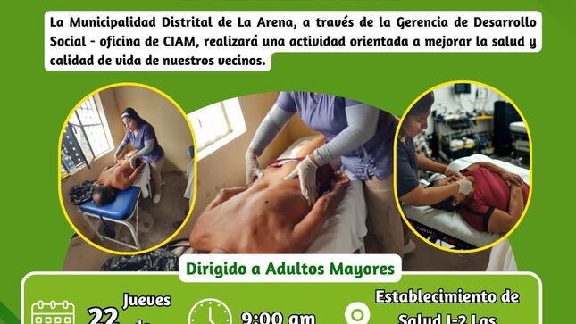 Campaña Gratuita de TERAPIA FÍSICA Y REHABILITACIÓN para Adultos Mayores