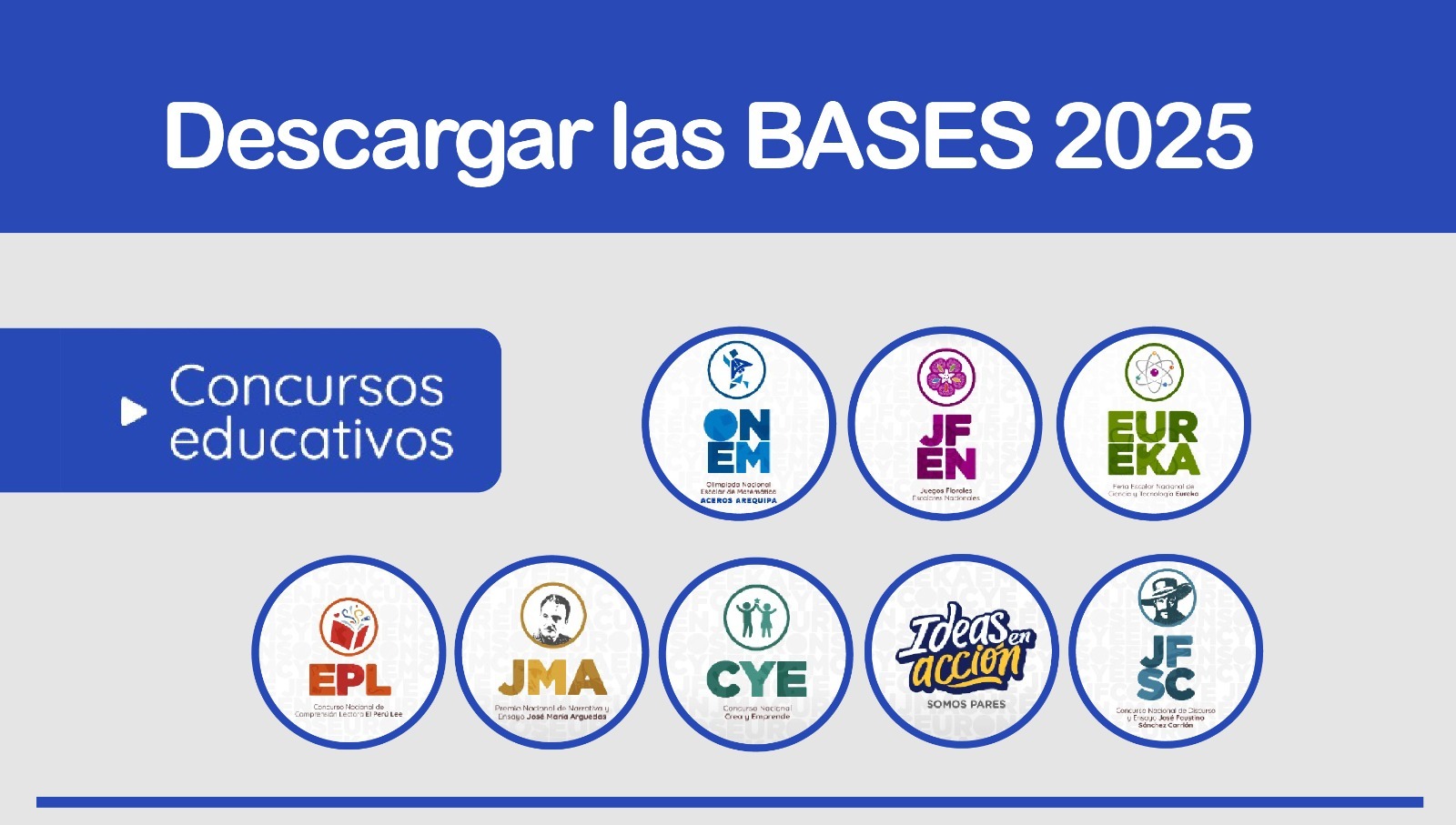 Concursos educativos - descarga las bases