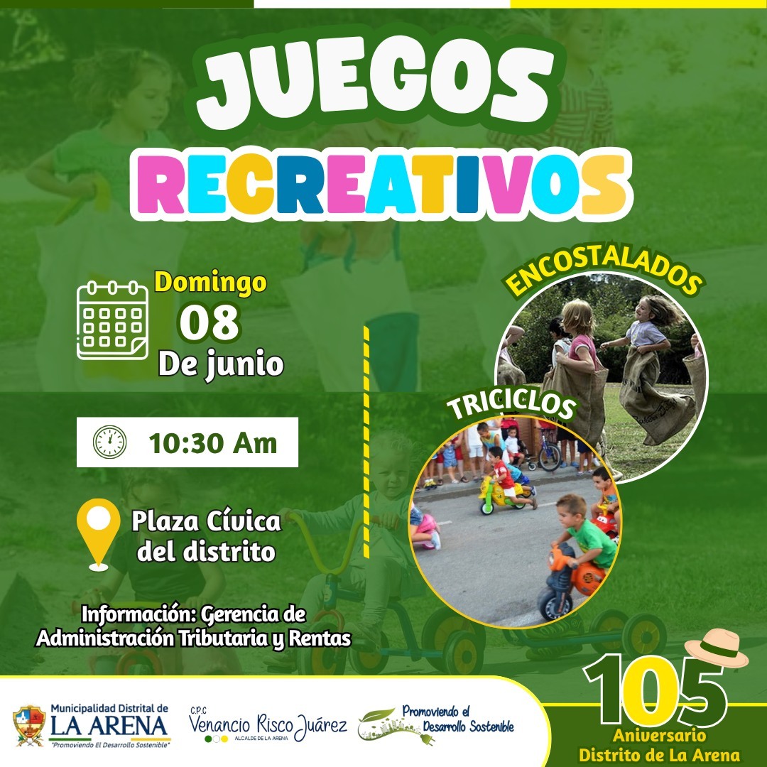 Juegos Recreativos por Nuestro 105 Aniversario