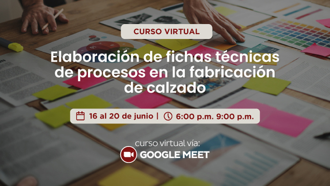 Elaboración de fichas técnicas de procesos en la fabricación de calzado