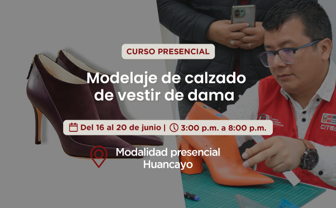 Modelaje de calzado de vestir de dama