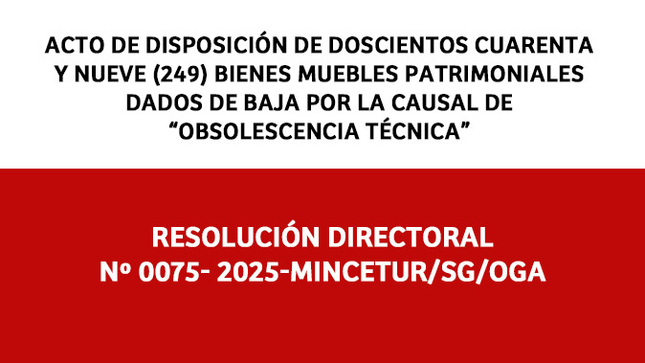 Acto de Disposición de Bienes Muebles Patrimoniales