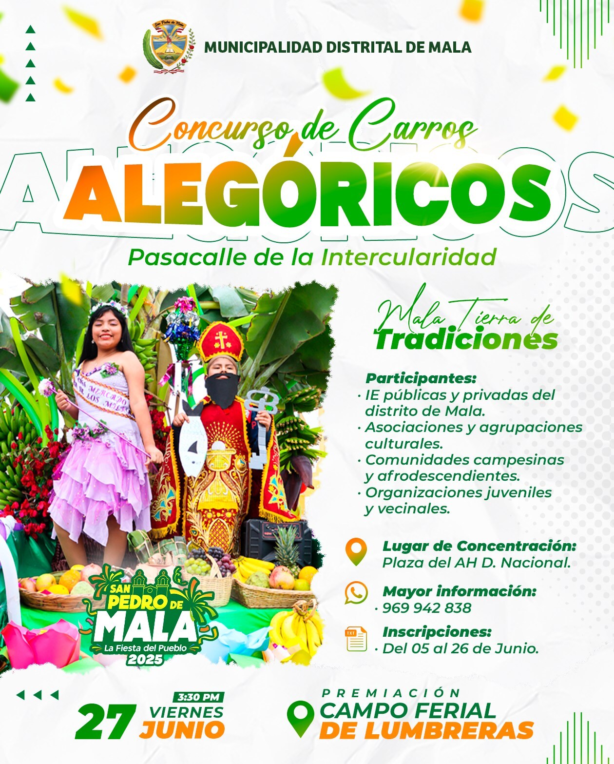 Concurso de Carros Alegóricos Pasacalle de la Interculturalidad