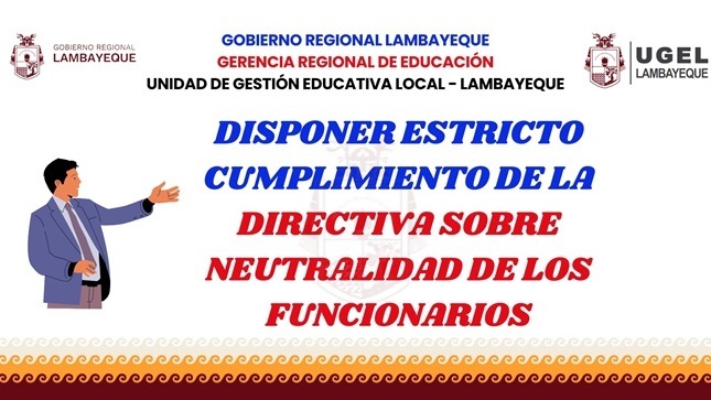 Neutralidad de los Funcionarios