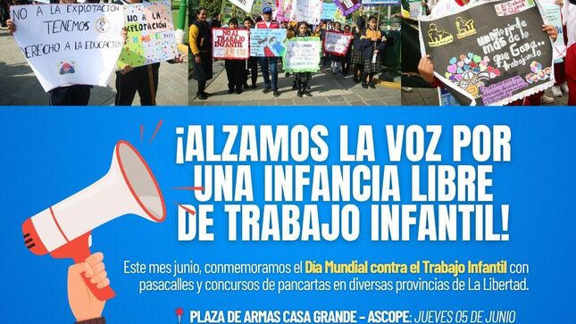 Alzamos la voz No al Trabajo Infantil