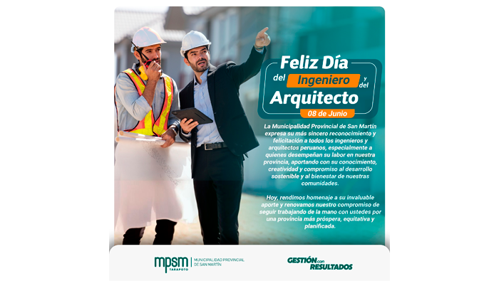 Feliz DΓa del Ingeniero y del Arquitecto.