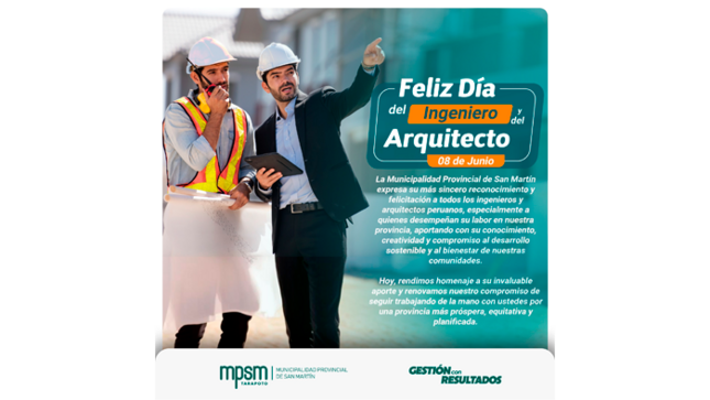 Feliz Día del Ingeniero y del Arquitecto.