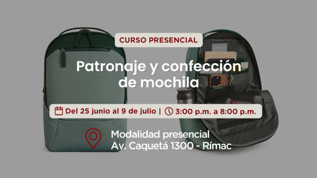 Patronaje y confección de mochila