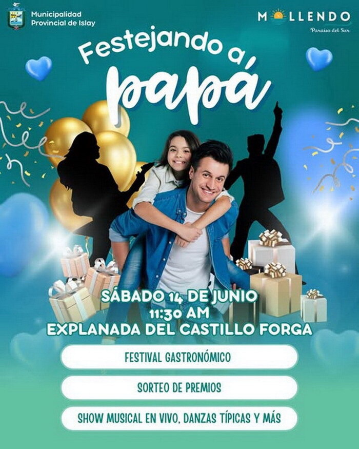 ¡🎉🎉 Celebra el Día del Padre en Mollendo! .🎉🎉